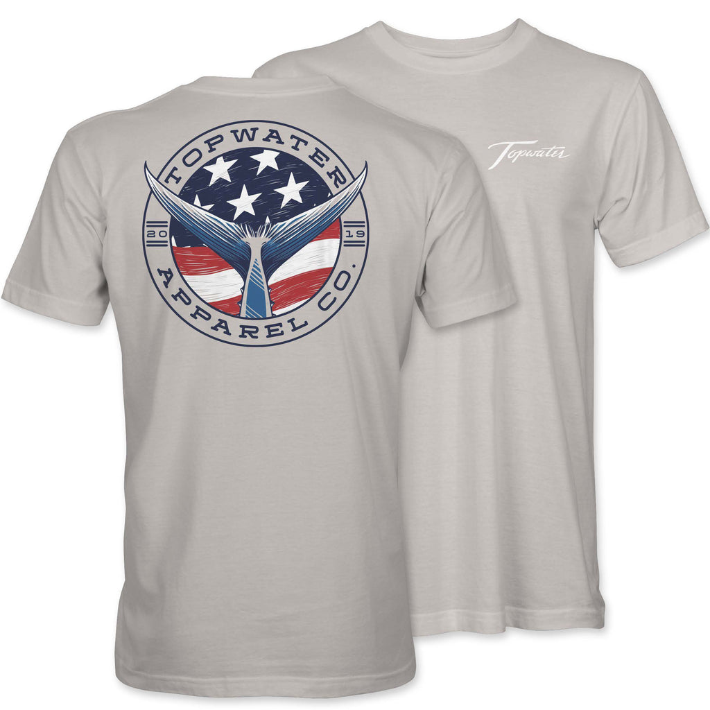 American Flag Badge - 19398 Latte
