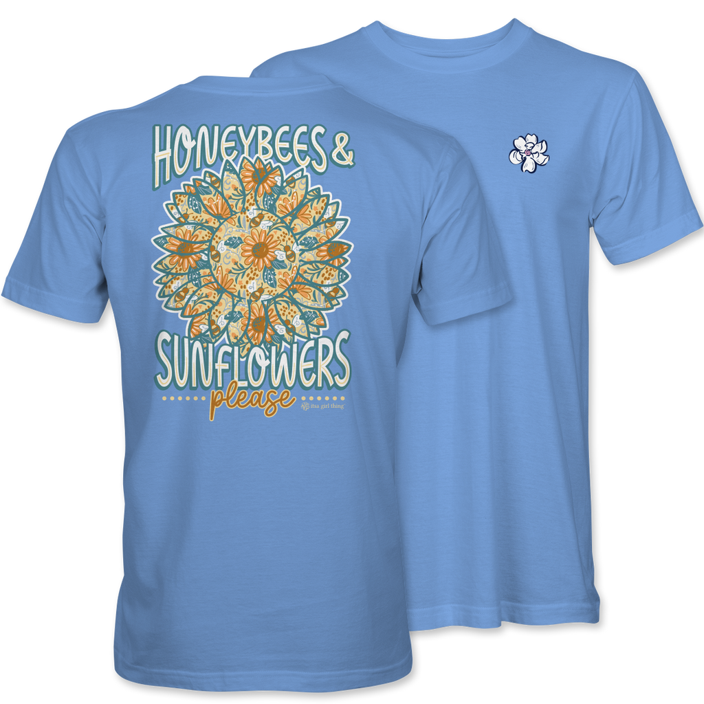 Honey Bees Sunflowers - 20861