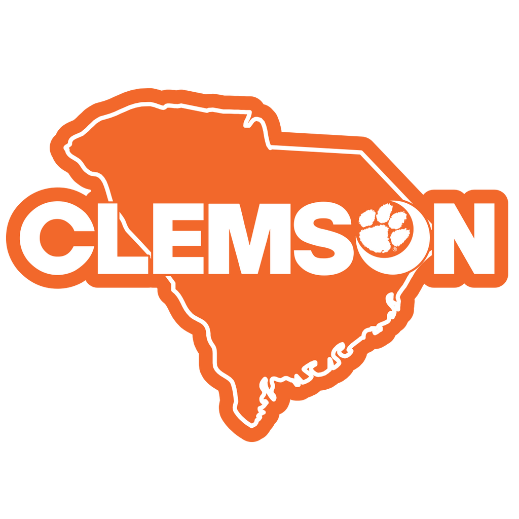 CLE Clemson Text Moon Decal - 21494