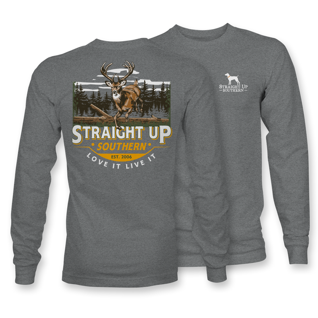 Timber Buck - LONG SLEEVE - 22184 - Heather Graphite