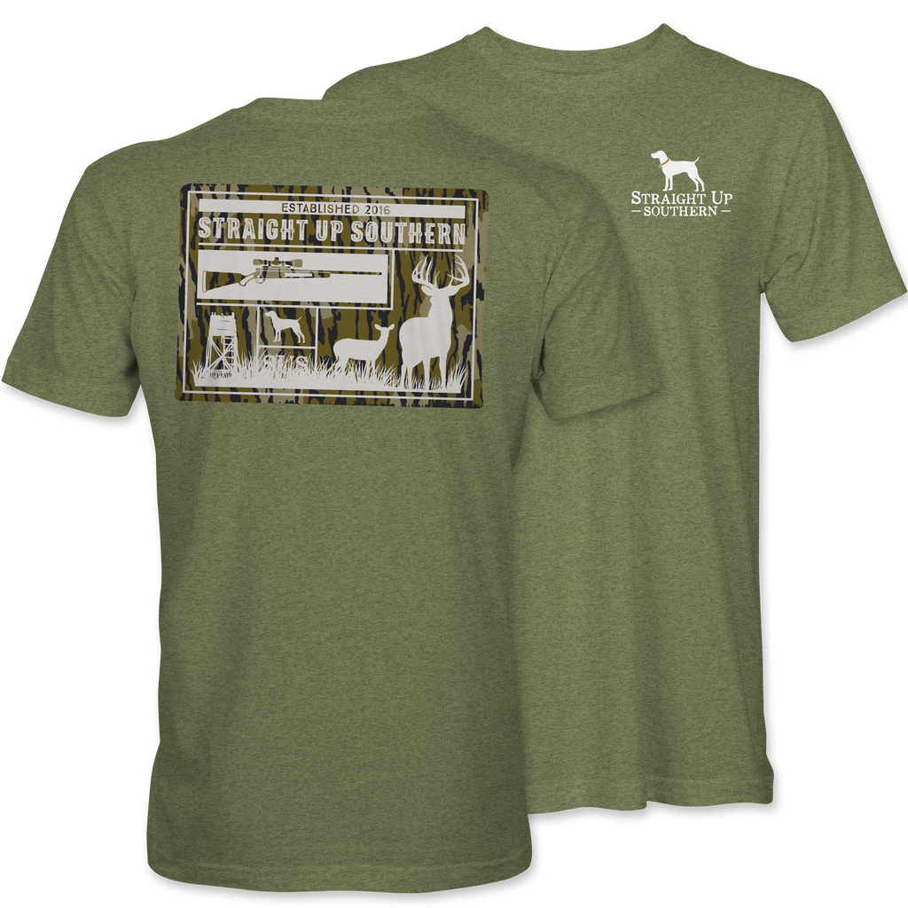 Buck Camo Patch - 22541 - Heather Military Green