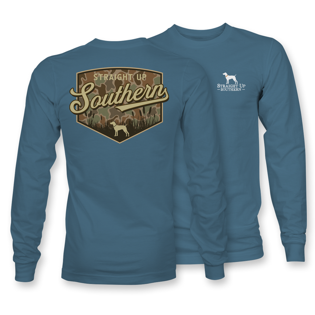 Southern Duck Camo - LONG SLEEVE - 22582 - Indigo