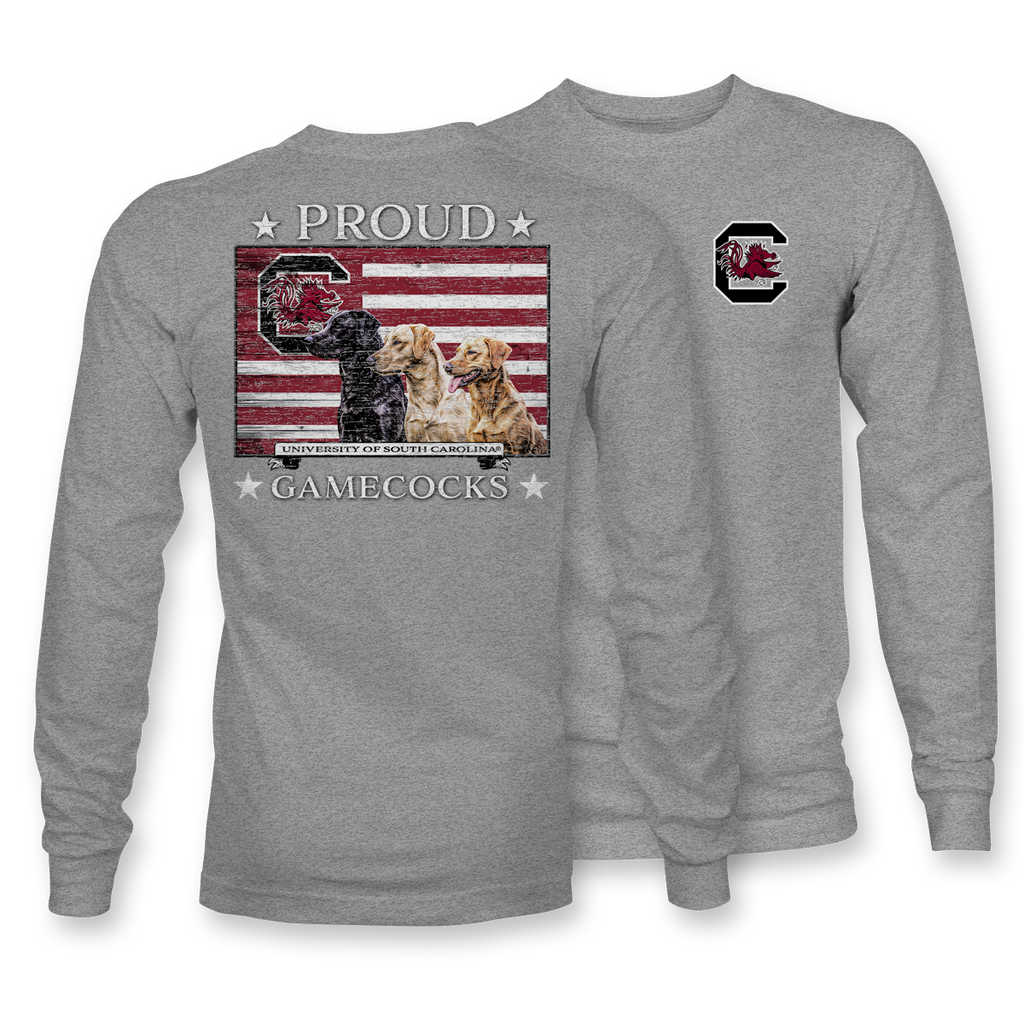 Proud Gamecocks Labs USC - 22606 LONG SLEEVE