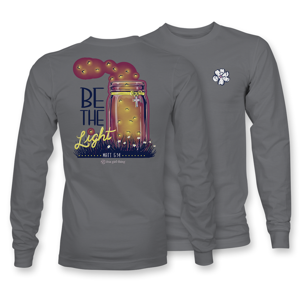 Be the Light - LONG SLEEVE - 11920 Hthr Graphite