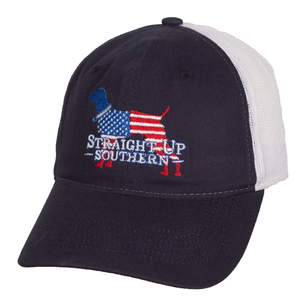 Flag Dog Navy Hat - 15737