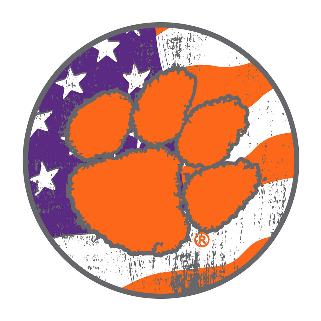 Clemson American Decal - 17536