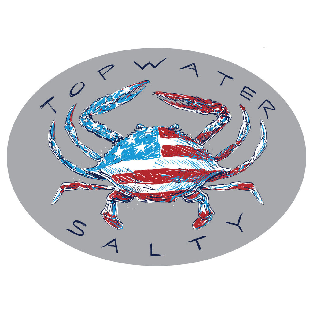 Patriotic Crab Decal - 19646