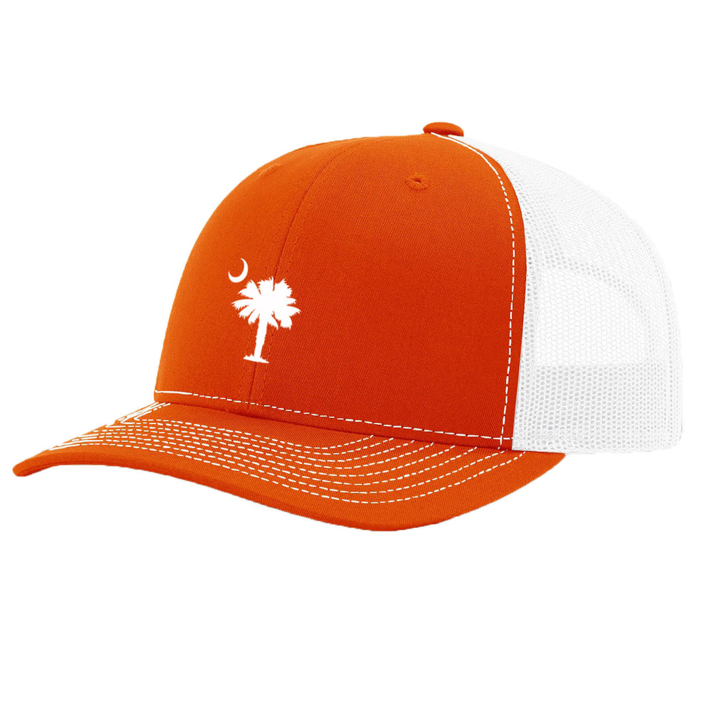 Palmetto Tree Hat - Orange/White - 18551