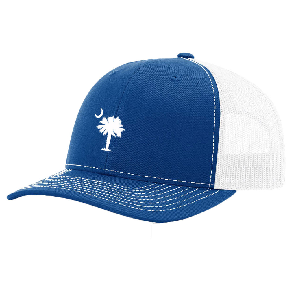 Palmetto Tree Hat - Royal/White - 18551