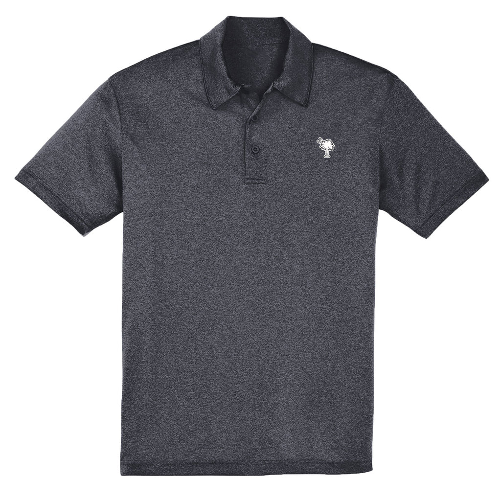 Palmetto Tree Embroidery Polo - Graphite Heather - 460