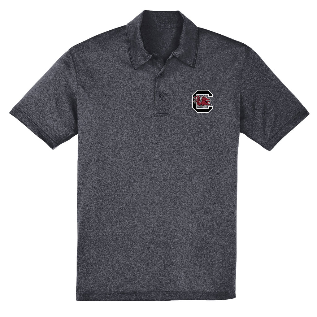 Block C Embroidery Polo - Graphite Heather - 13214