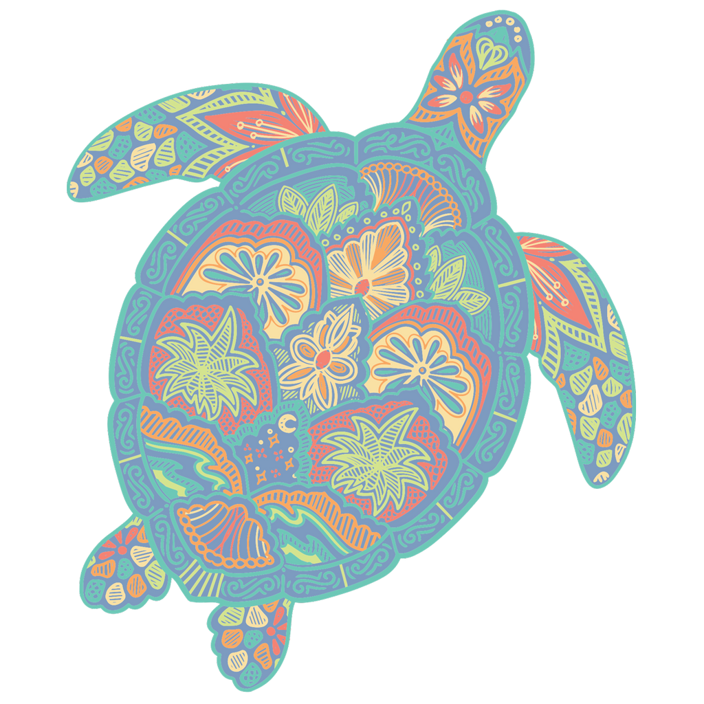 Flow Turtle Decal - 20940