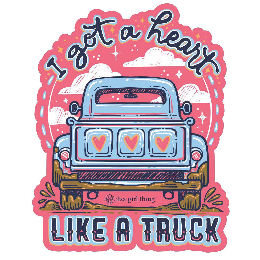 Heart Like a Truck Decal - 21467