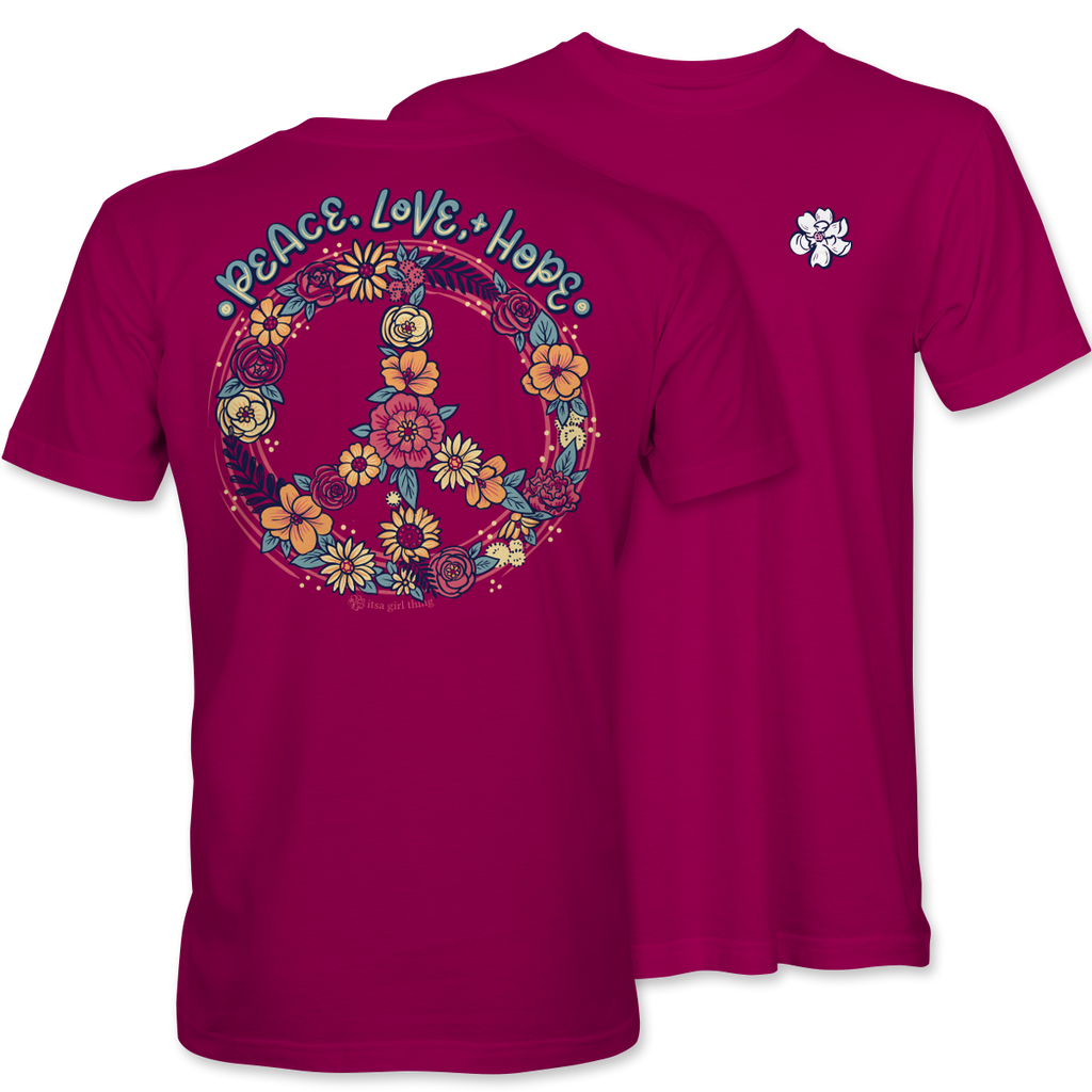 Floral Peace Sign - 21724