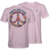 Floral Peace Sign - 21724 Light Pink