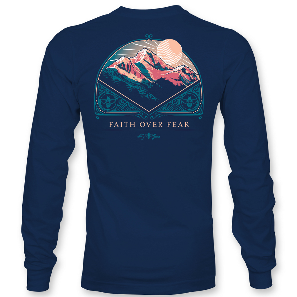 Faith Over Fear - LONG SLEEVE - 22527 - Navy