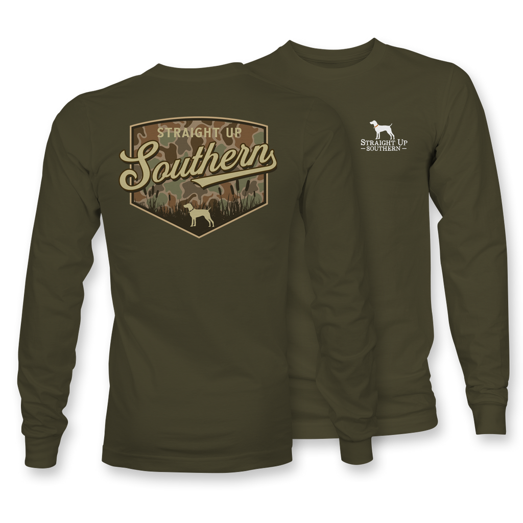 Southern Duck Camo - LONG SLEEVE - 22582 - Olive