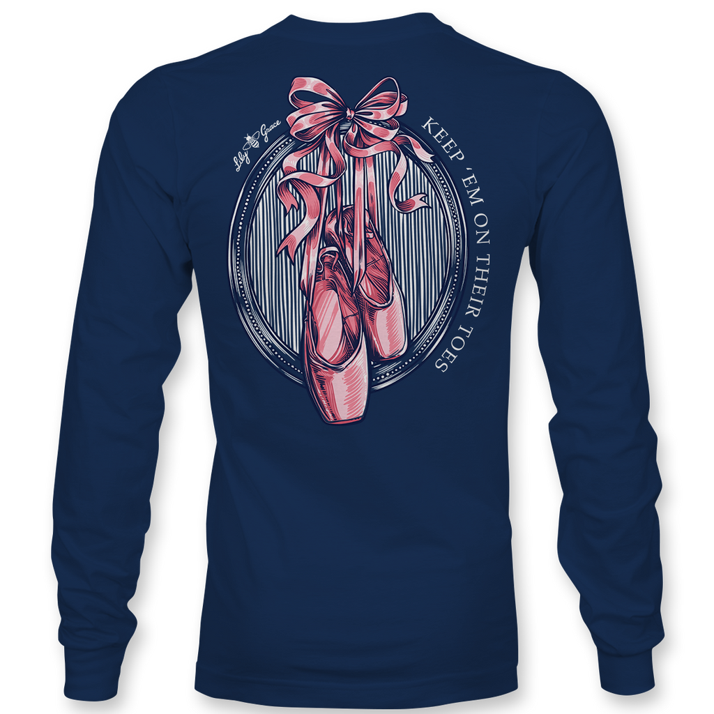 Pointe Shoes - LONG SLEEVE - 22802 - Navy