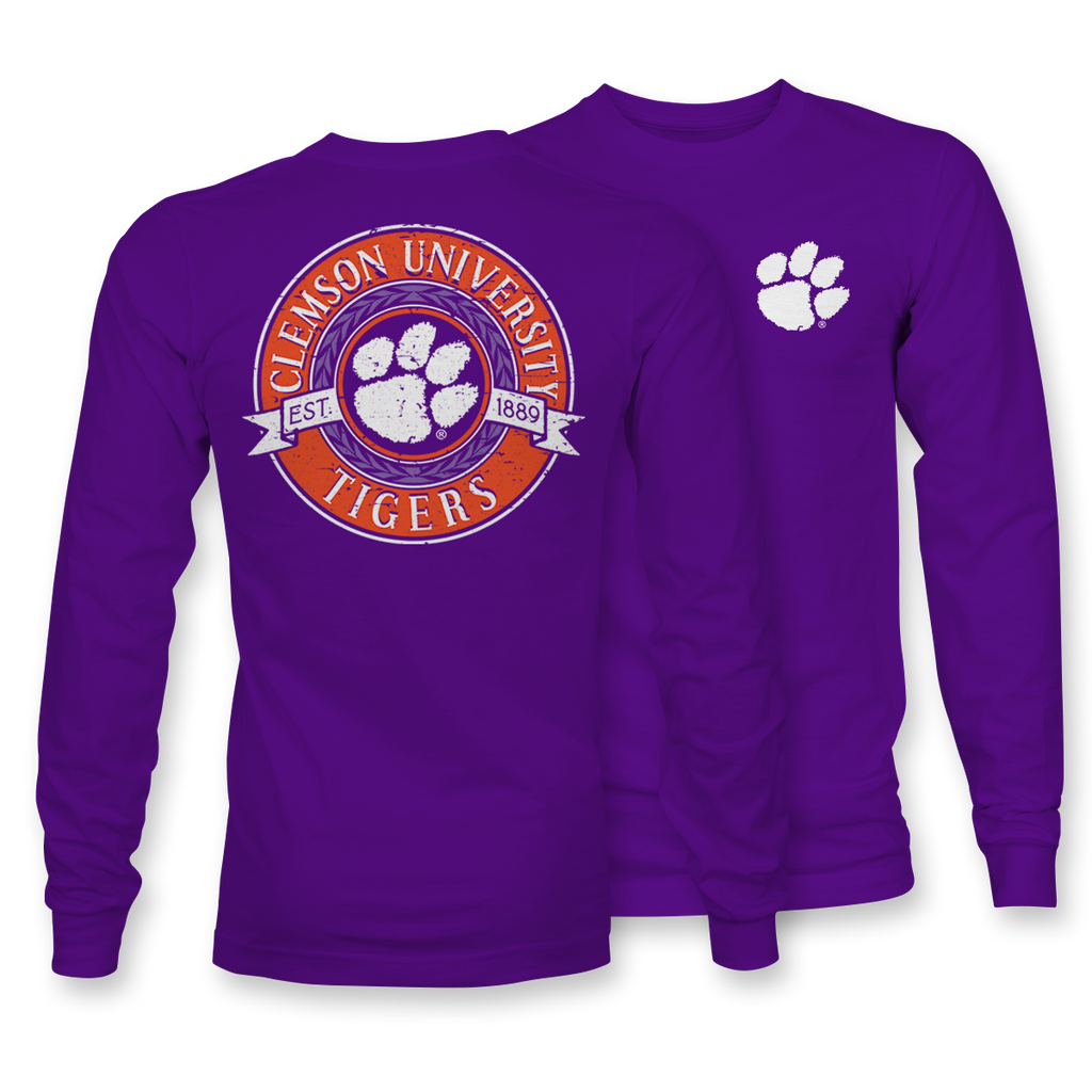 Distressed Circle CLE - 22955 LONG SLEEVE