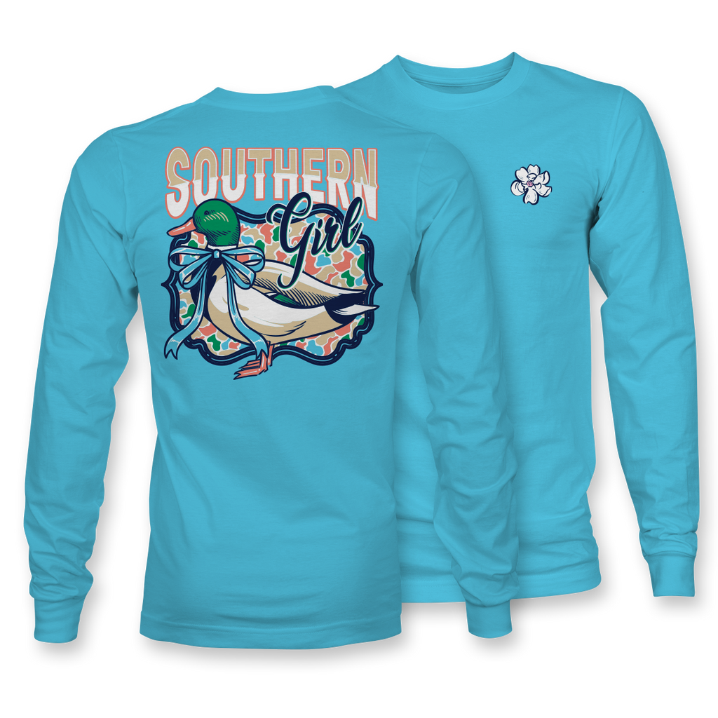 Southern Girl Duck - LONG SLEEVE - Aquatic - 22989