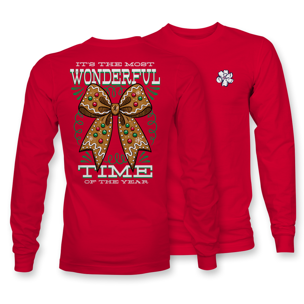 Gingerbread Bow - LONG SLEEVE - 23030