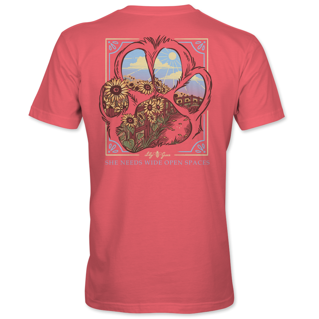 Paw Sunflower Path - 23132 - Coral