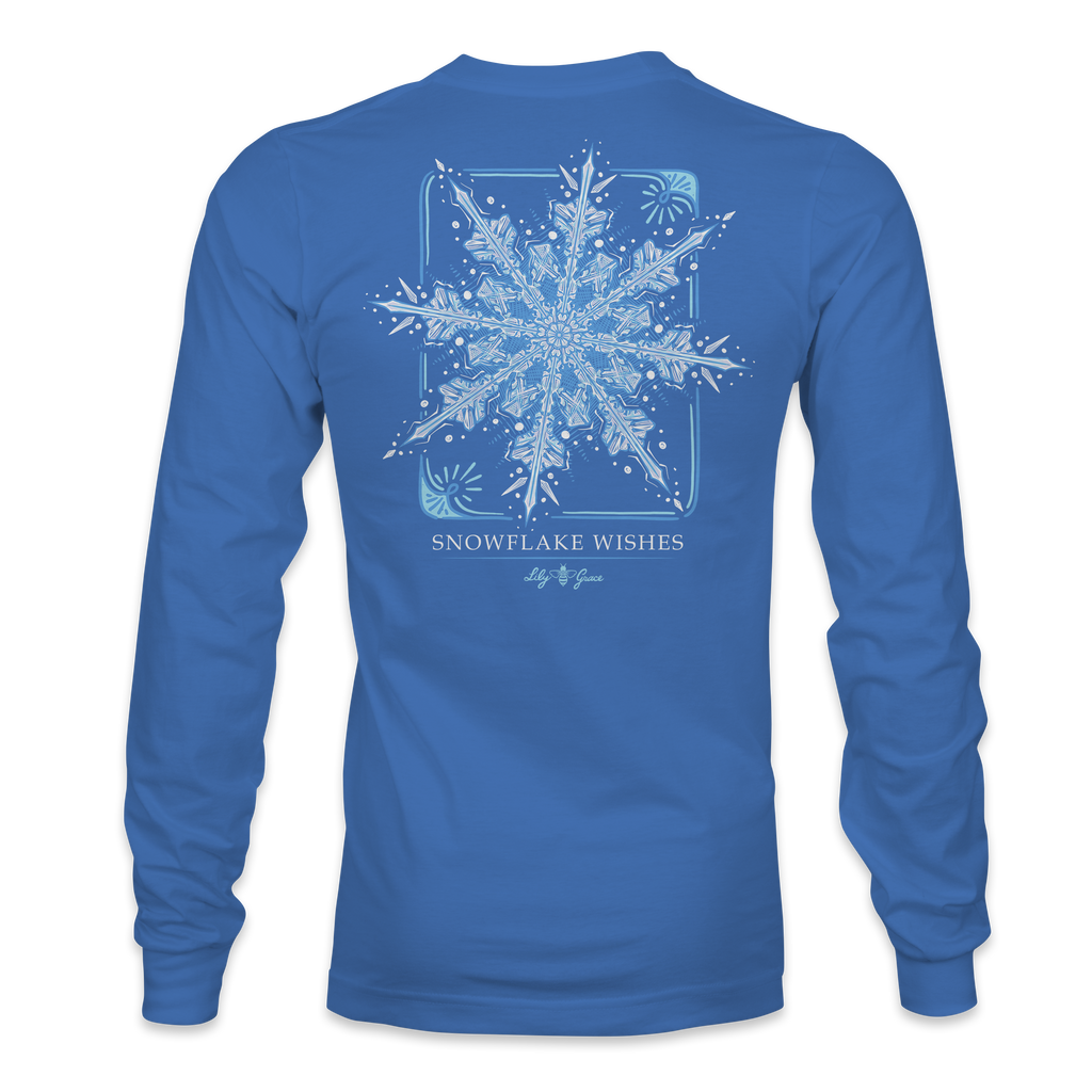 Snowflake Wishes - LONG SLEEVE - 23136 - Marine