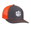 Paw Logo - Richardson Mesh Hat - Charcoal/Orange - 15882