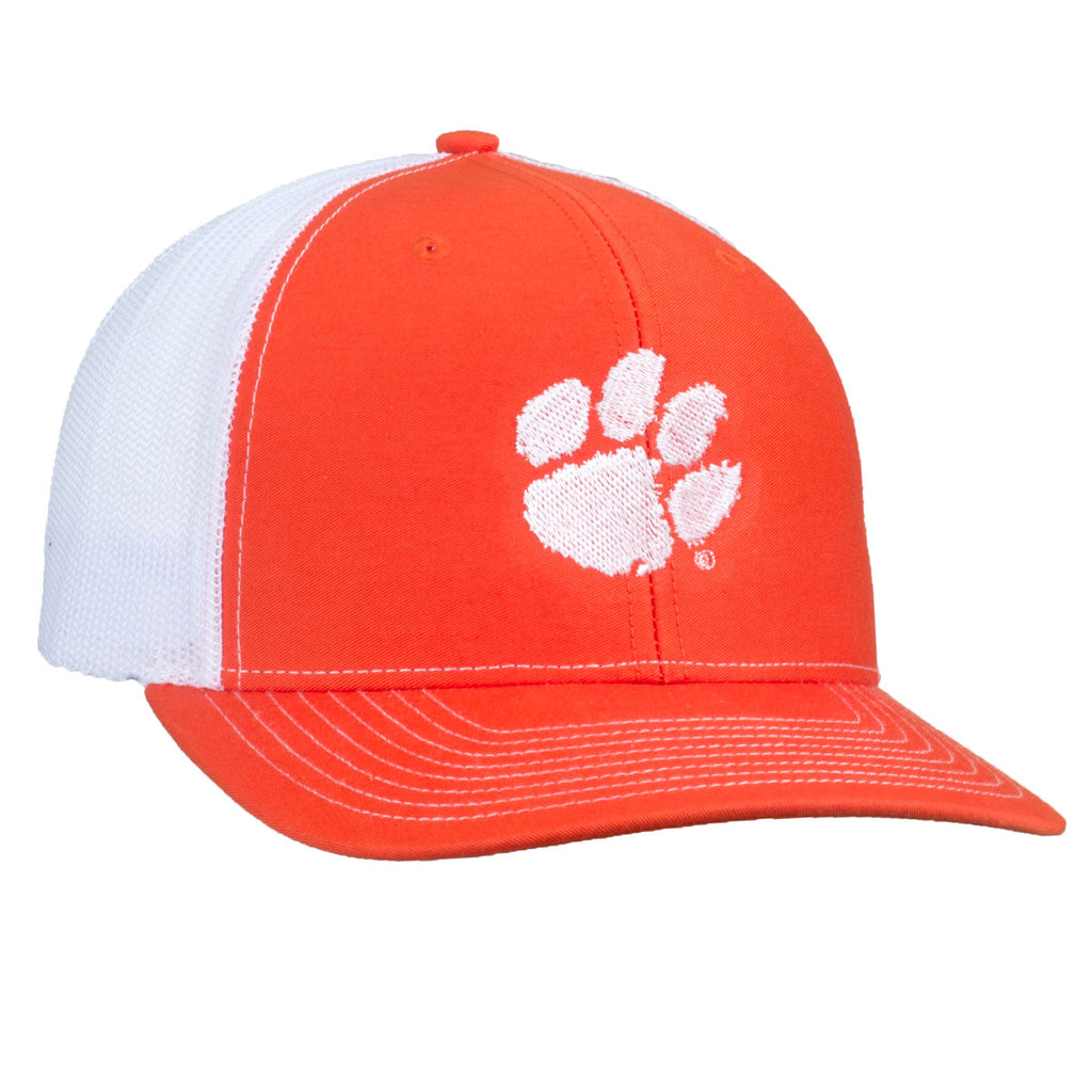 Paw Logo - Richardson Mesh Hat - Orange/White - 15883