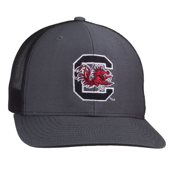 Block C Logo - Mesh Hat - Charcoal/Black | Accessories | Palmetto