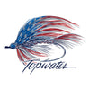 US Flag Fly Lure Decal - 19647