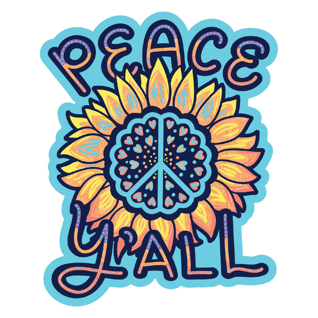 Peace Y'all Decal - 19663