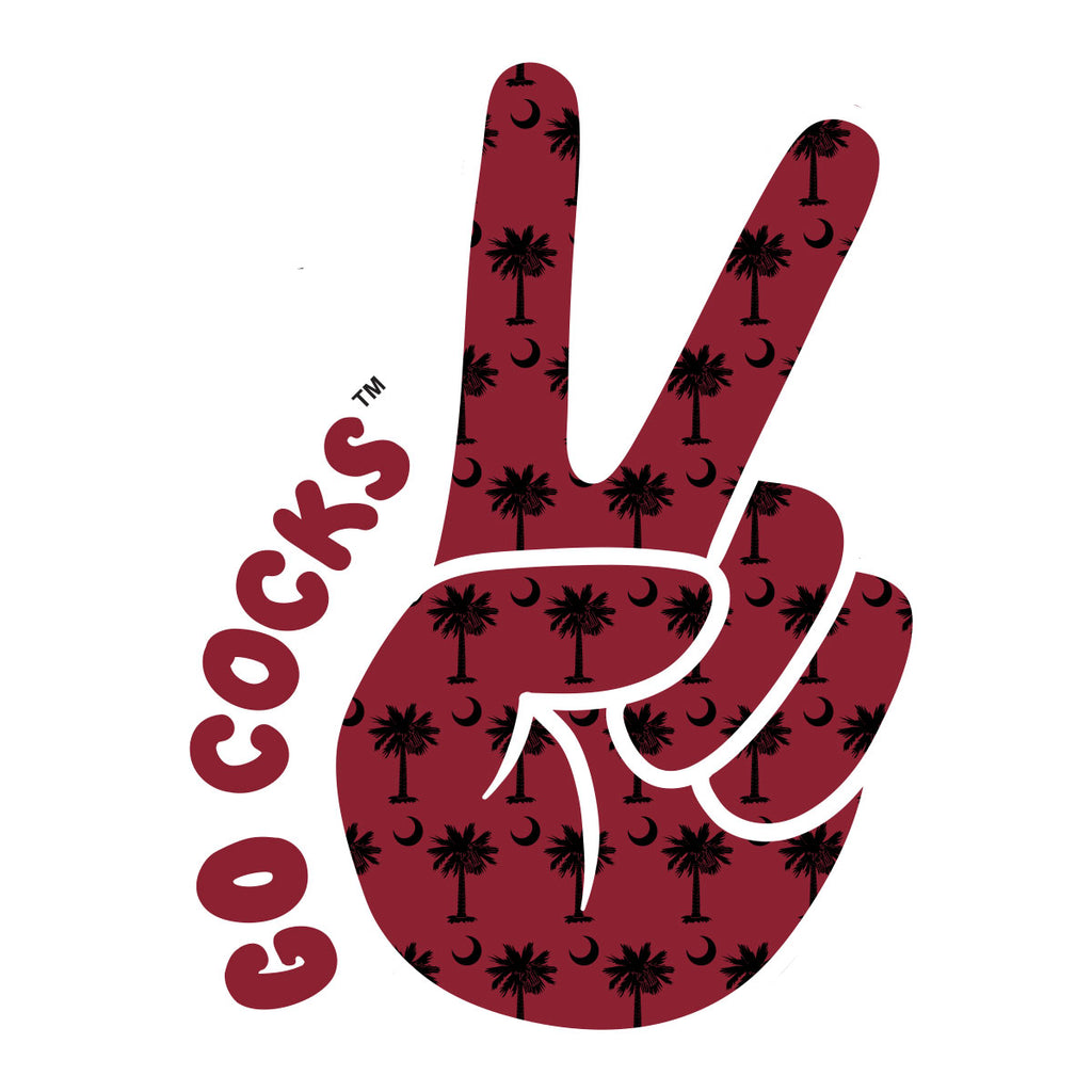 Peace Fingers USC Decal - 19785