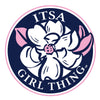 Itsa Girl Thing Logo  Decal