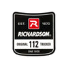 Block C Logo - Richardson Mesh Hat - White/Black - 15887
